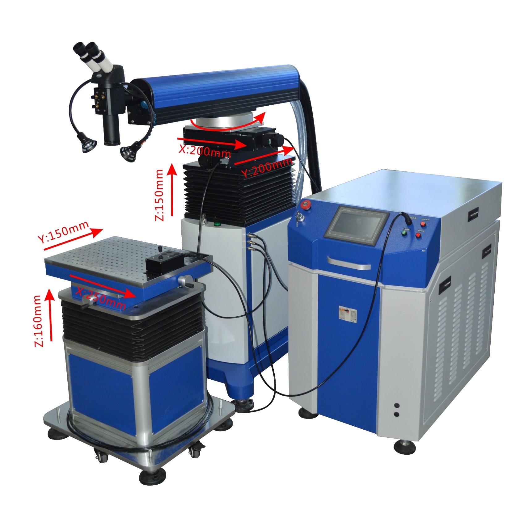 雷射焊補機工作台行程 | 億權科技